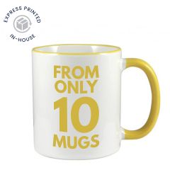 Two Toned Yellow Mug