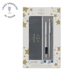 Parker Jotter Ballpoint and Fountain Pen Duo Set