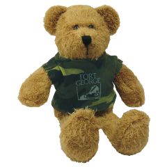 Scraggy 9 Inch Bear with Camouflage T-Shirt