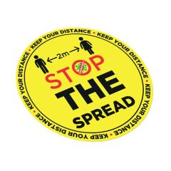 Stop The Spread Floor Sticker