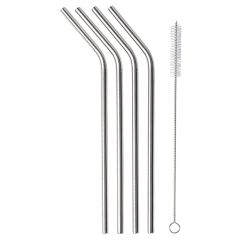 Pack of 4 Metal Straw Set