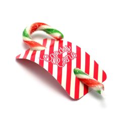 Eco Peppermint Candy Cane Info Card