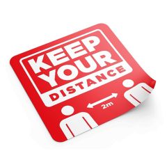 Keep Your Distance 2m Floor Sticker
