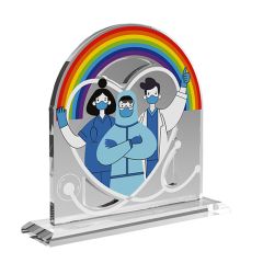 Acrylic NHS Staff Rainbow Award