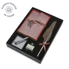 Notebook and Quill Pen Set