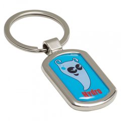 Oval Alloy Injection Keyring