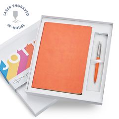 Parker Notebook Orange Gift Set