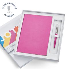 Parker Notebook Pink Gift Set