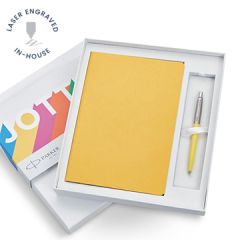 Parker Notebook Yellow Gift Set