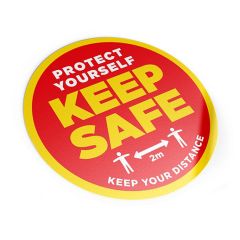 Protect Yourself - Keep Safe Floor Sticker