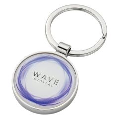 Round Alloy Injection Keyring