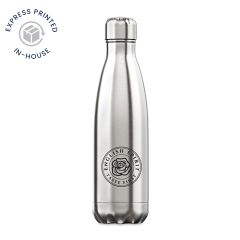 Stainless Steel 500ml Silver Thermal Water Bottle