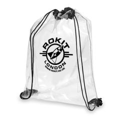 Transparent PVC Drawstring Bag