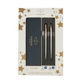 Parker Jotter Gold Ballpoint and Fountain Pen Duo Set